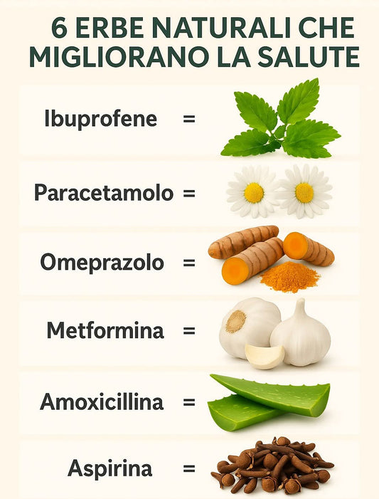 6 Erbe naturali che migliorano la Salute
