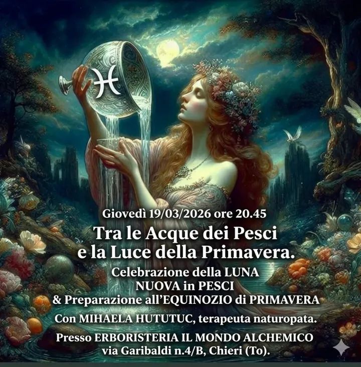 Giovedì 19/03/2026 ore 20.45 Tra le acque dei PESCI e la luce della PRIMAVERA