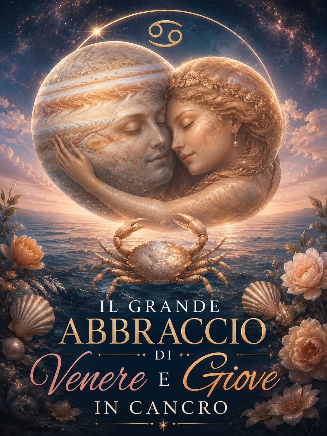 Il Grande abbraccio di Venere e Giove in Cancro del 9/06/2026
