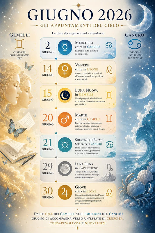 Giugno 2026: Gli appuntamenti del cielo.