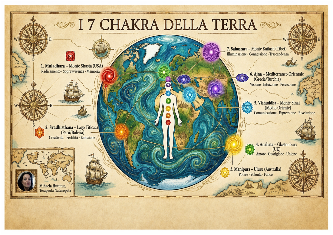 I 7 CHAKRA della TERRA: Viaggio nell' Anatomia energetica di Gaia.