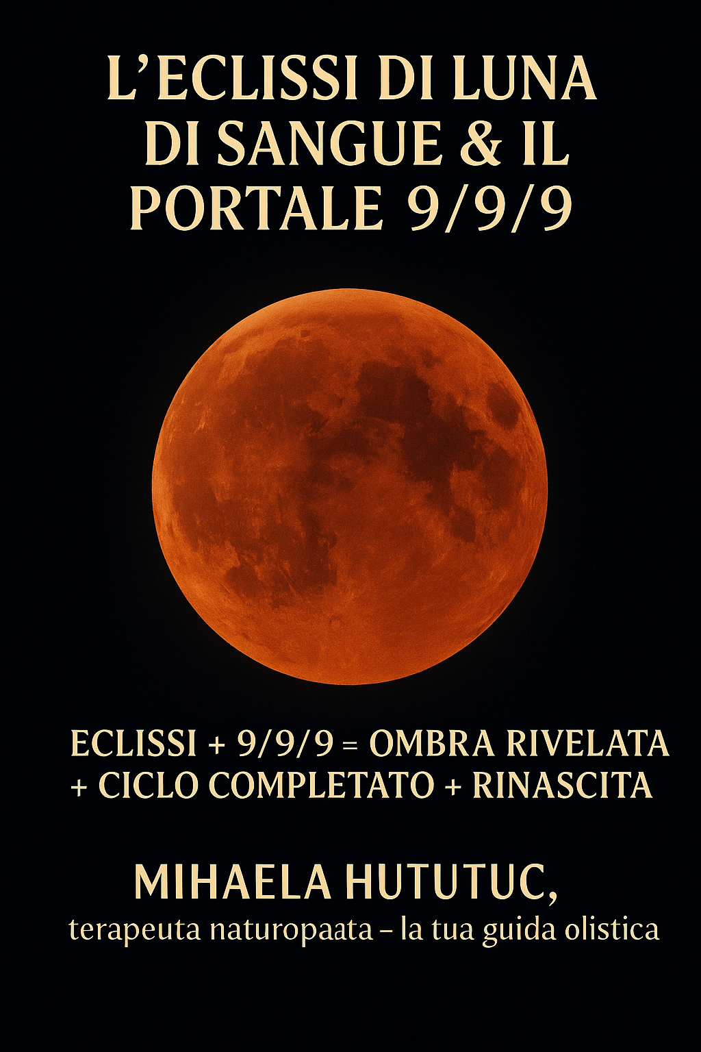 L' ECLISSI DI LUNA DI SANGUE & PORTALE 9/9/9