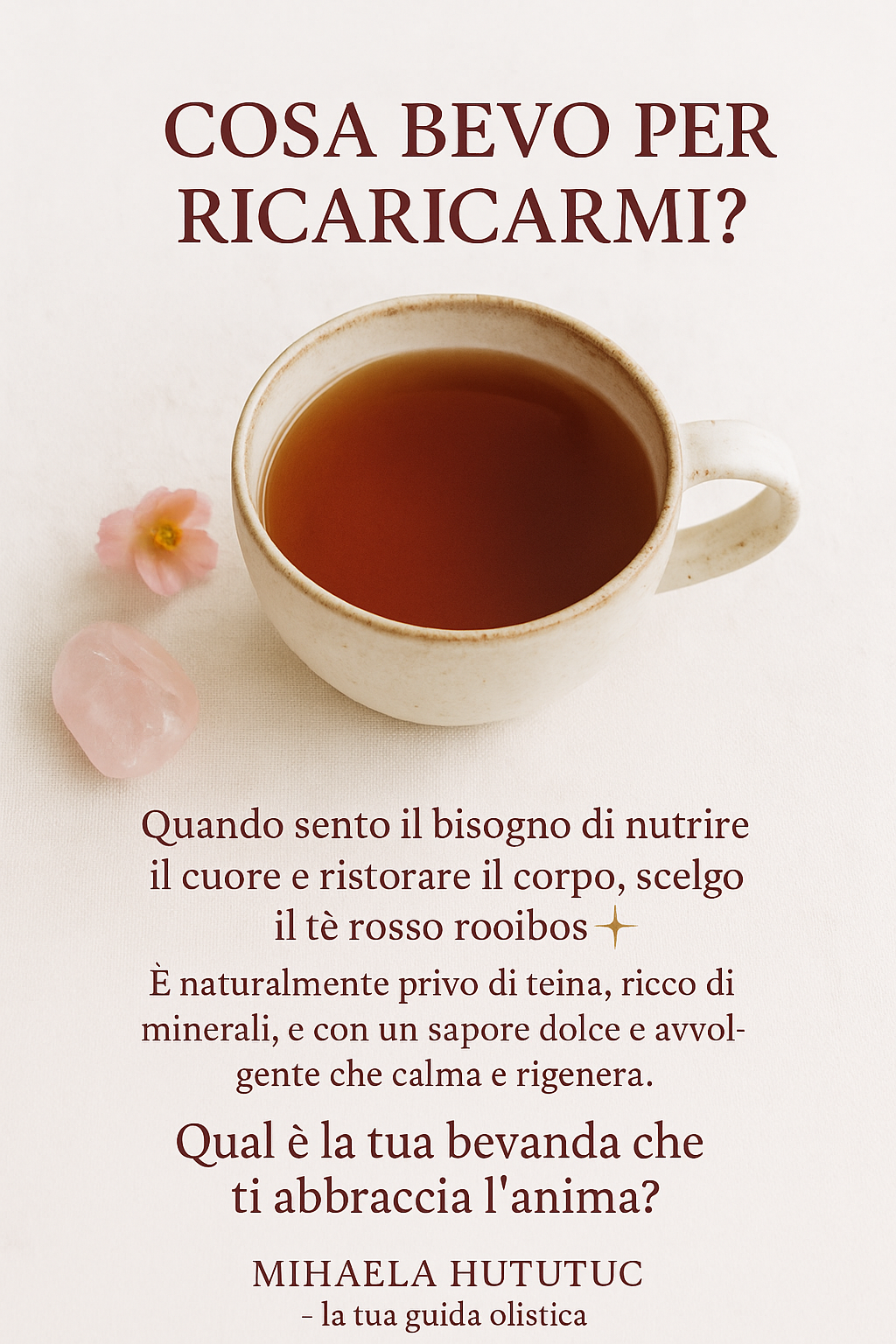 COSA BEVO PER RICARICARMI?