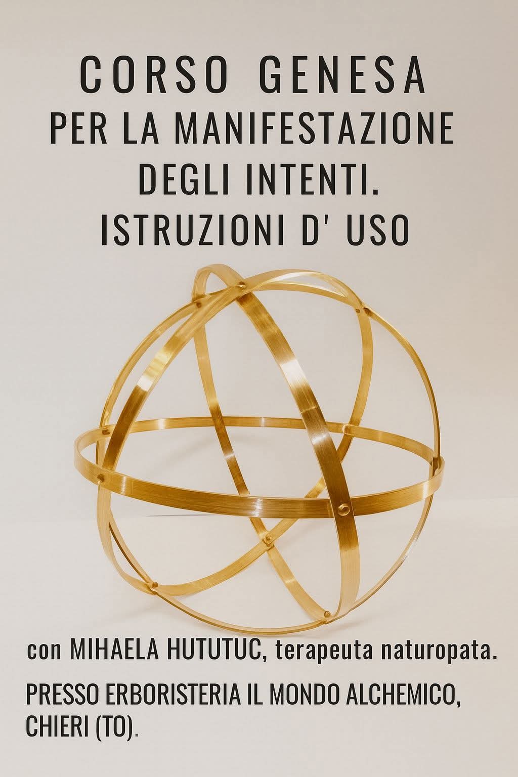 Venerdi 5/12/2025 ore 13.45 CORSO GENESA CRYSTAL per la MANIFESTAZIONE dei INTENTI. INSTRUZIONI d' USO