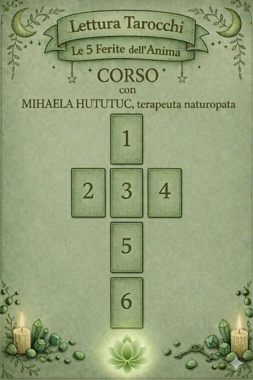 Corso LETTURA  TAROCCHI: Le 5 Ferite dell' Anima