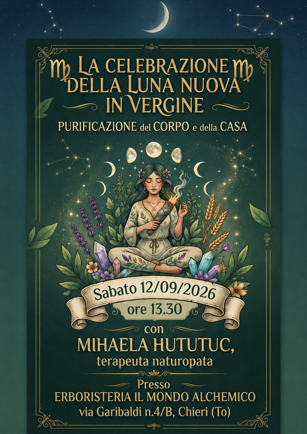 luna nuova vergine